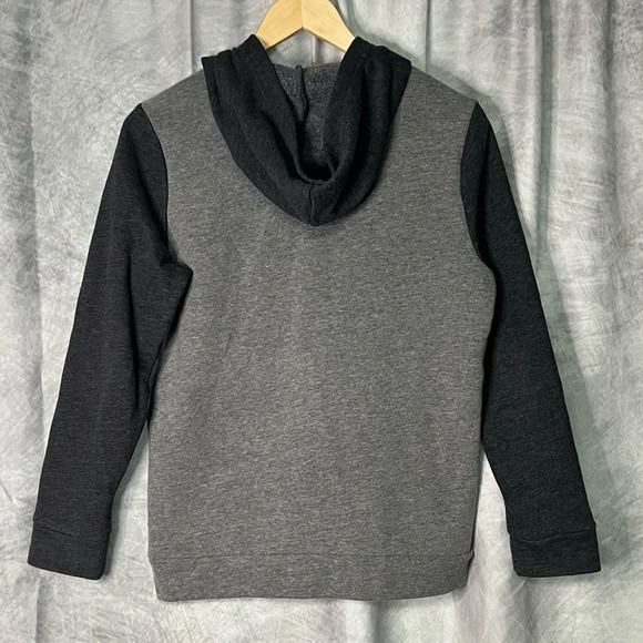 Tek Gear Dark Gray and Light Gray Fleece Lined Full Zip Hoodie - size Large - Picture 4 of 7